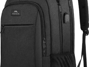 <main class="notranslate"> PS rugzak 36 liter met USB oplaadpoort, veel vakken, geschikt voor laptop, als schooltas, waterbestendig, voor dames en heren,handig en mooi in de kleur zwart