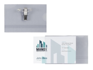 50 stuks Badge met clip 54mm x 90mm