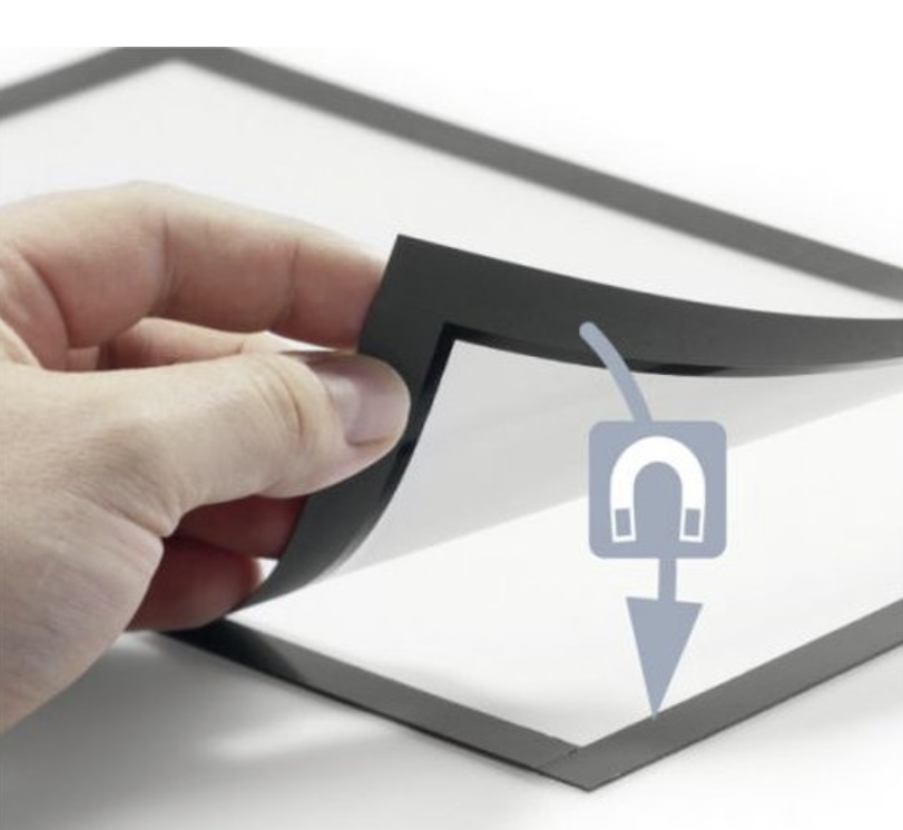 Frame lijst magnetisch A3 voor info, bulletin, nieuws - plakt op vrijwel alle ondergronden - Afbeelding 4