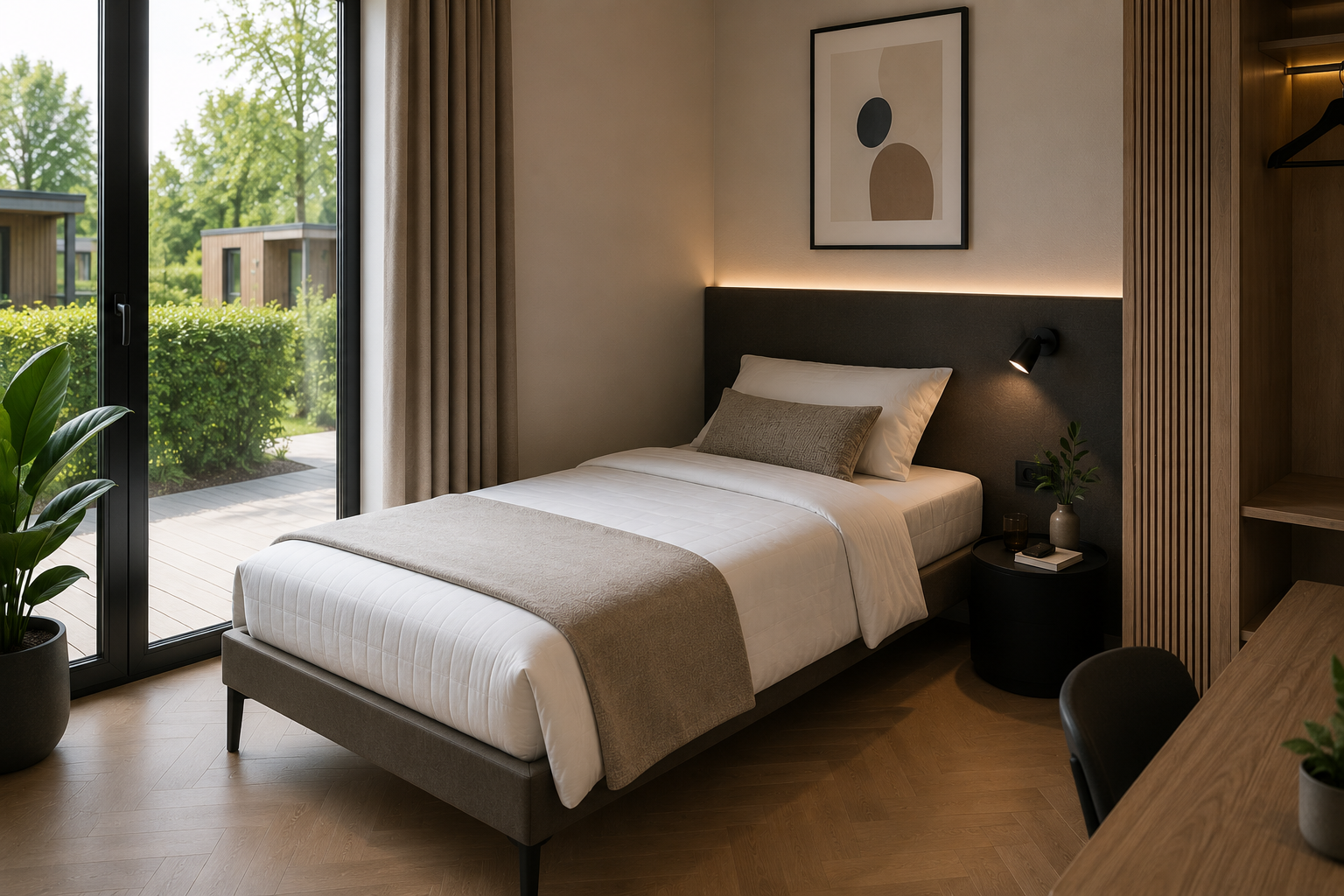 Matras KOUDSCHUIM/HYBRID met witte afritsbare tijk (80x210x25) - Afbeelding 2