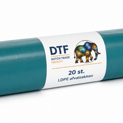 DTF Afval Vuilnis Zakken 70x110 cm 120 Liter, Doos met 10 rollen van 20 zakken